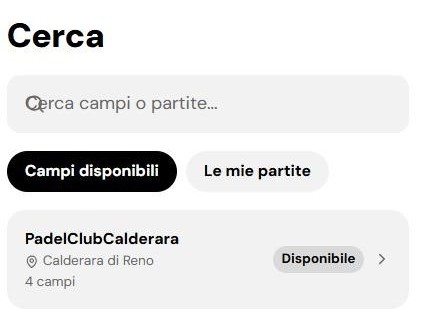 Prenota il campo padel con LookAtMe